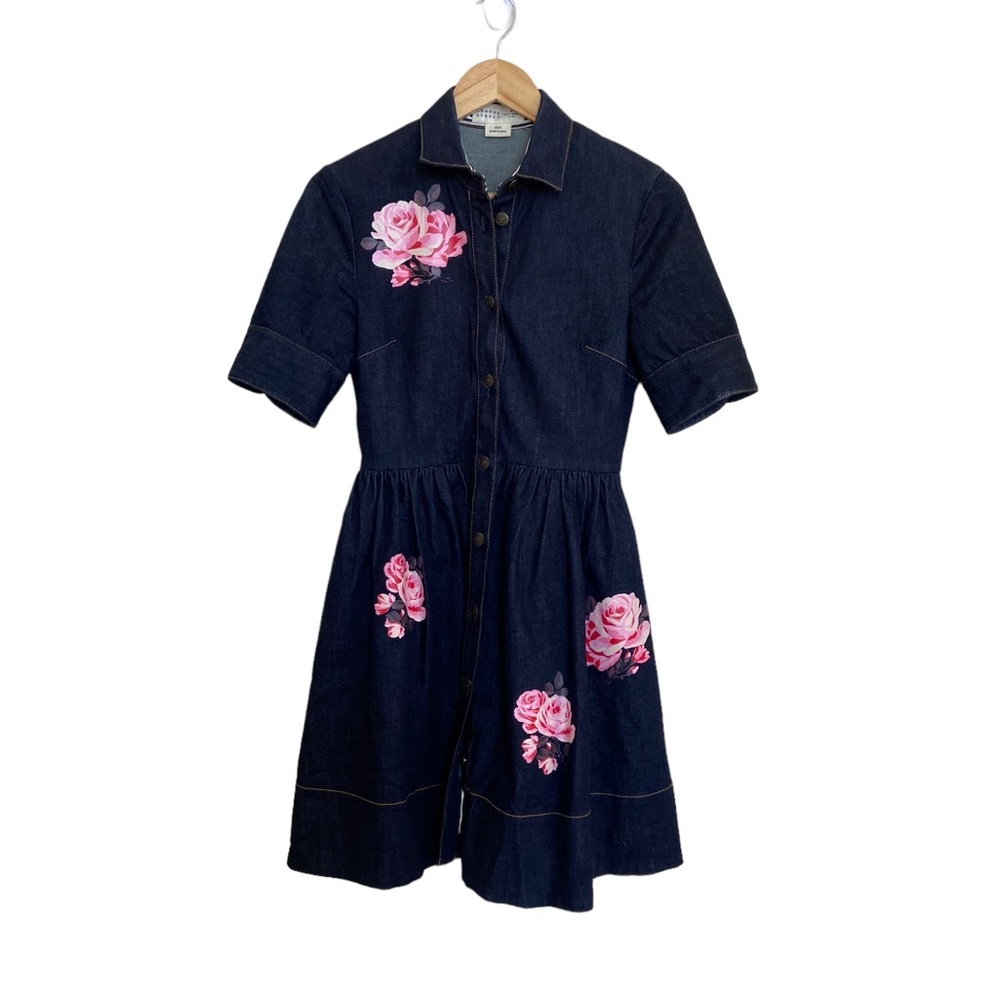 Kate Spade Broome Street Rose Denim Dress - Picture 4 of 16